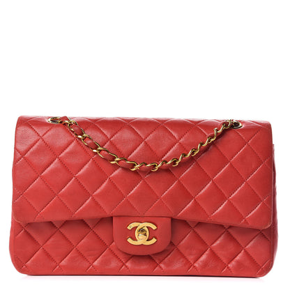 Chanel Lambskin Quilted Medium Double Flap Red 1 of 28