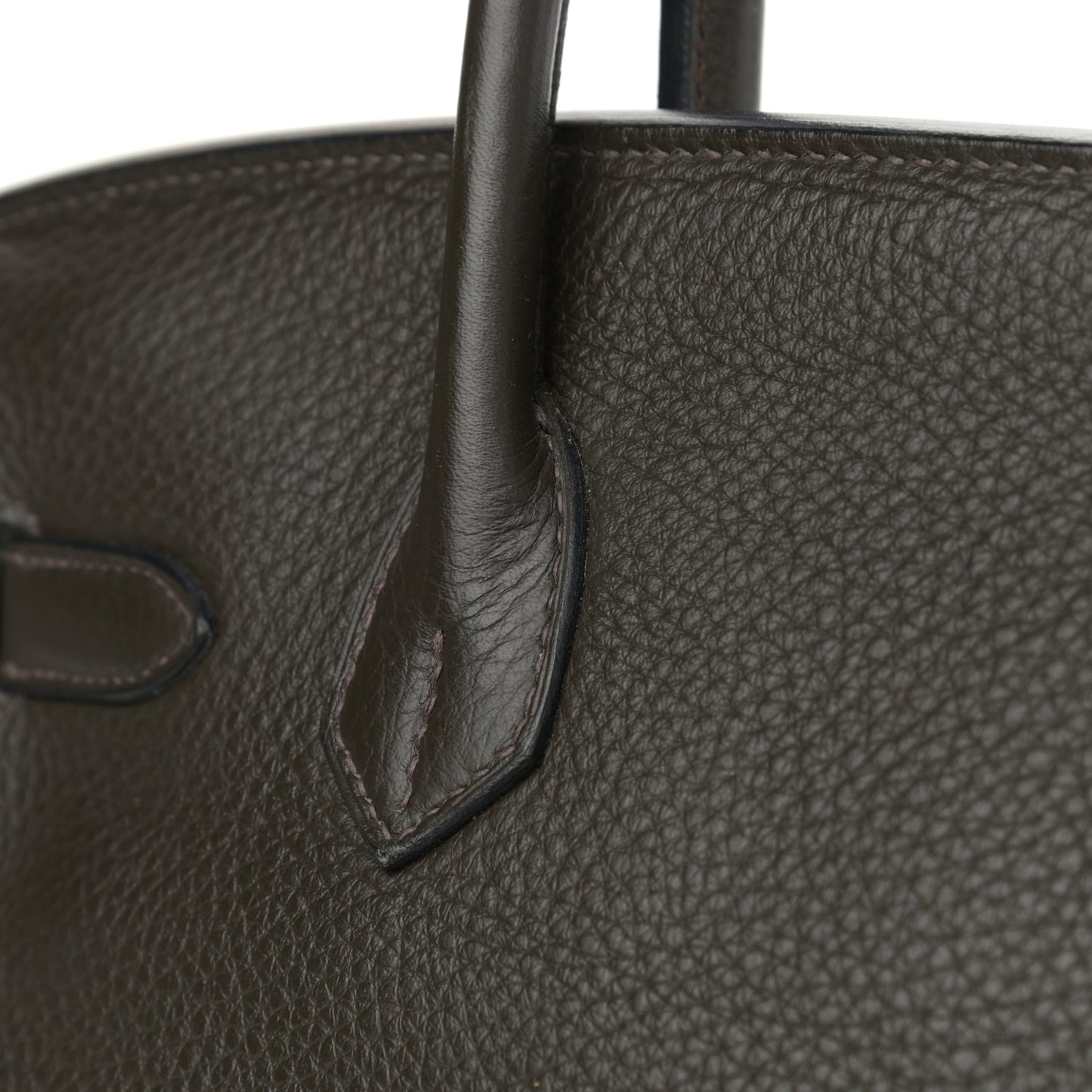 Taurillon Clemence Birkin 30 Vert Bronze
