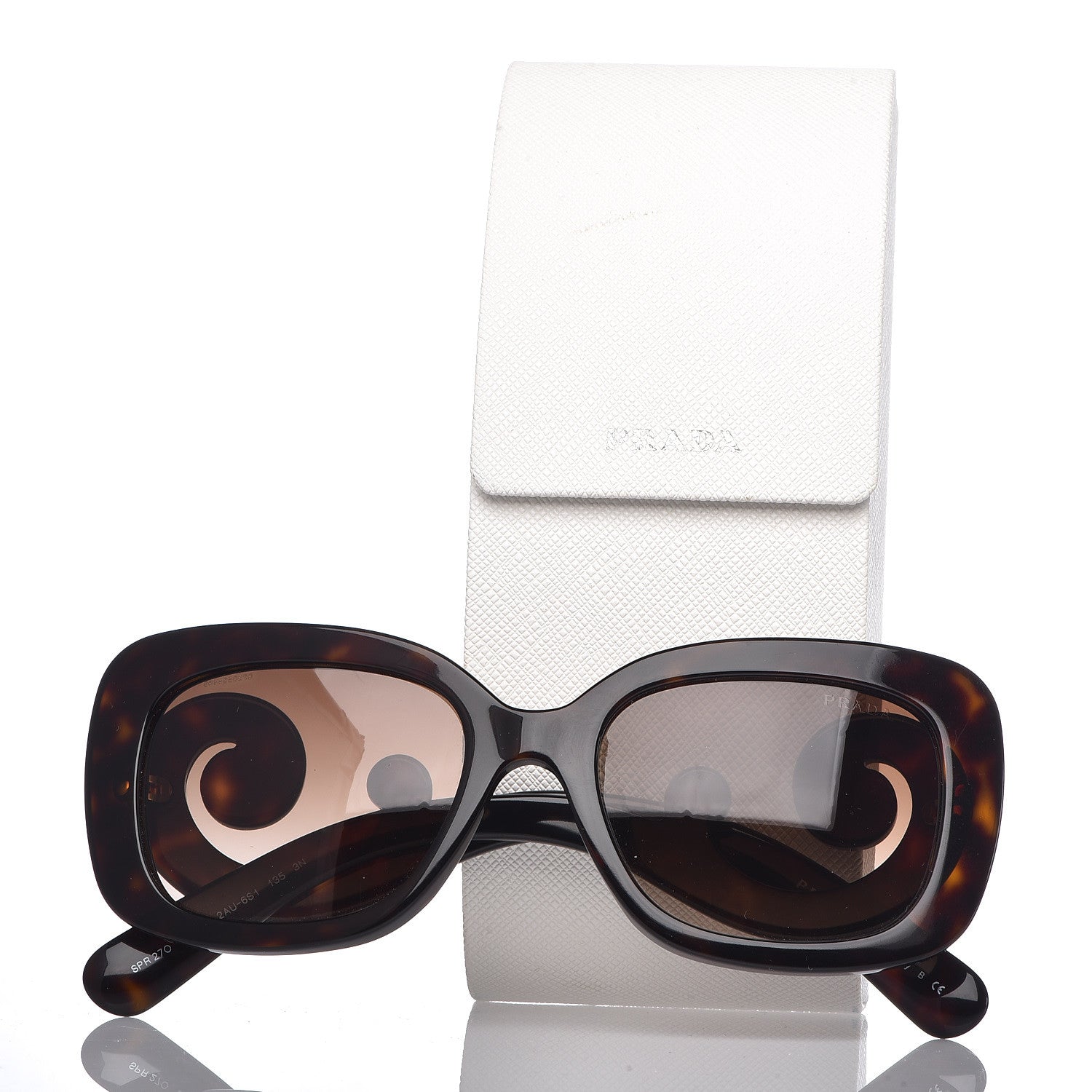 Prada Acetate Baroque Sunglasses SPR 27O Tortoise 7 of 7