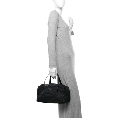 Prada Tessuto Nylon Duffle Bag Black 2 of 19