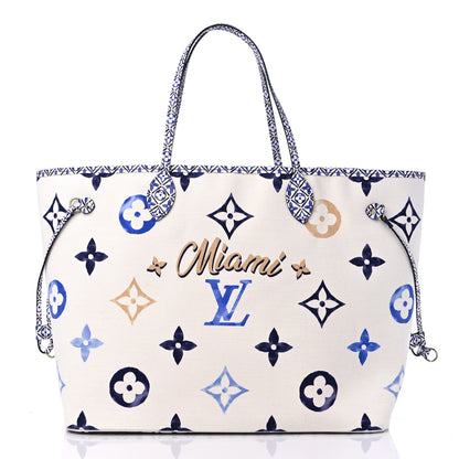 Louis Vuitton Monogram Canvas By The Pool Miami 2.0 Neverfull GM Blue 3 of 9