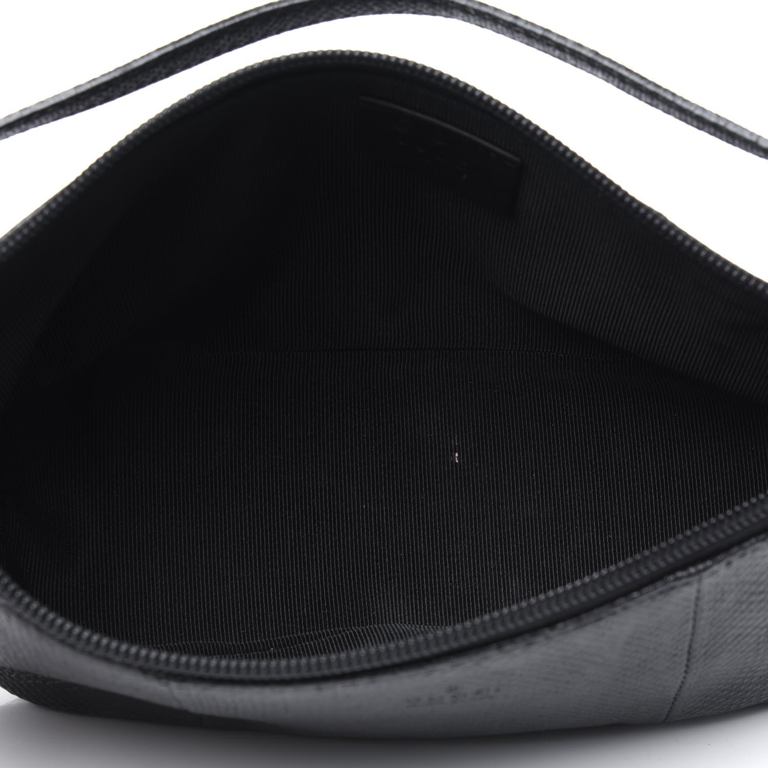 Gucci Calfskin Lizard Embossed Boat Pochette Black 5 of 22