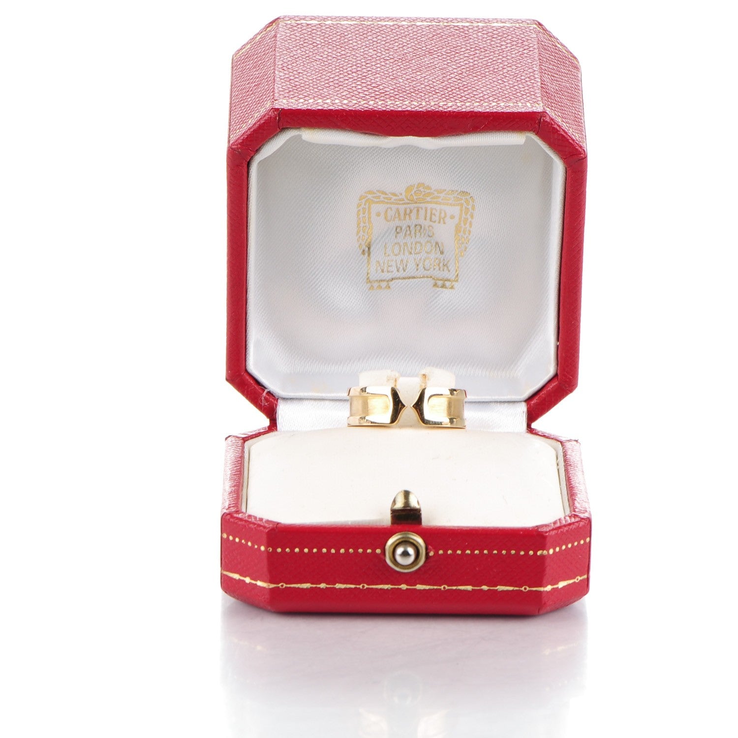 Cartier 18K Yellow Gold 7mm C De Ring 52 6.25 6 of 6