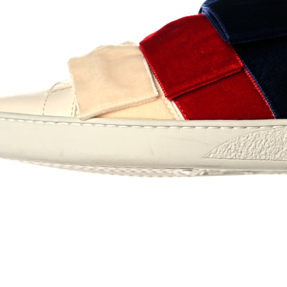 Gucci Calfskin Velvet Womens Bow Ace Sneakers 37.5 White 8 of 8