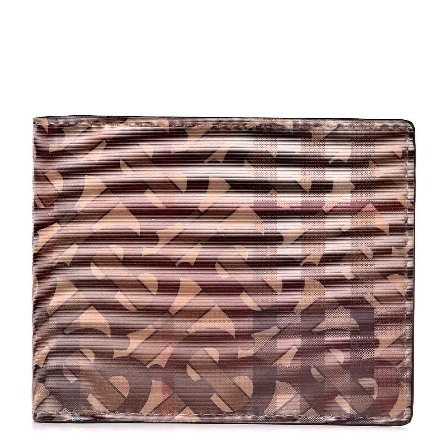 Hologram Monogram Vintage Check Bi-Fold Wallet
