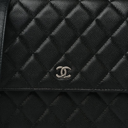 Chanel Caviar Quilted Square Wallet On Chain WOC Black 9 of 12