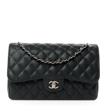 Chanel Caviar Quilted Jumbo Double Flap Black 1 of 11