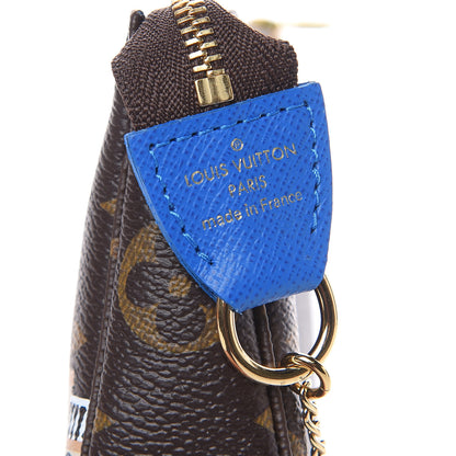Louis Vuitton Monogram 2019 Christmas Animation Mini Venice Pochette Accessories Blue 7 of 8