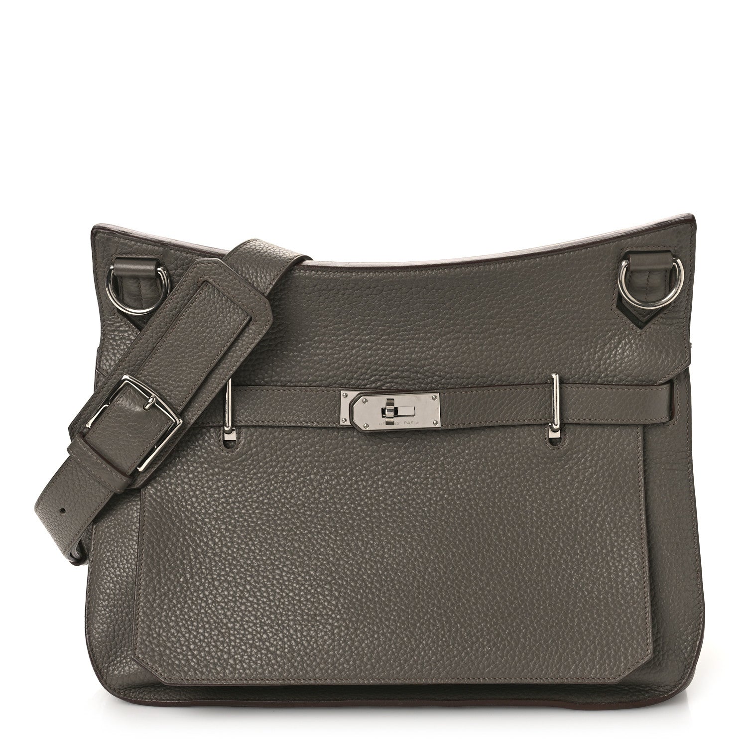 Hermes Taurillon Clemence Jypsiere 34 Etain 1 of 8