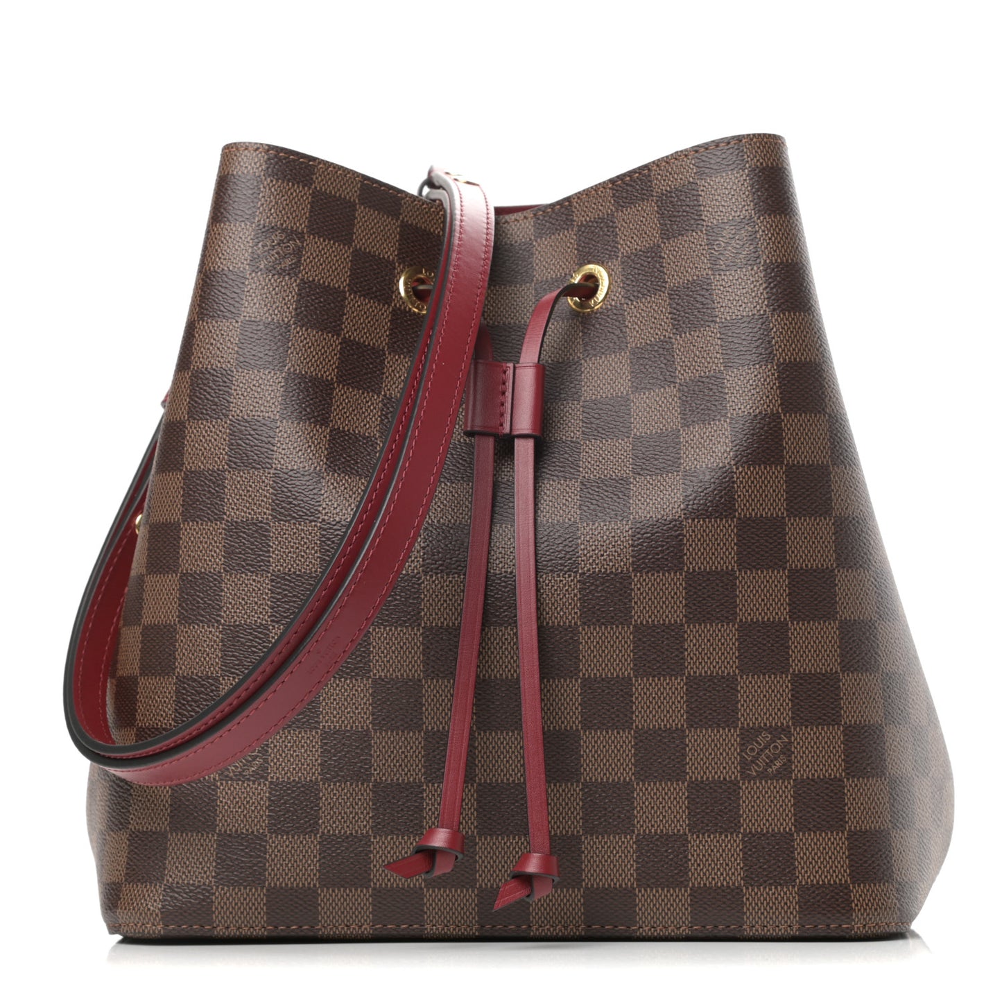 Damier Ebene Neonoe MM Cherry Berry