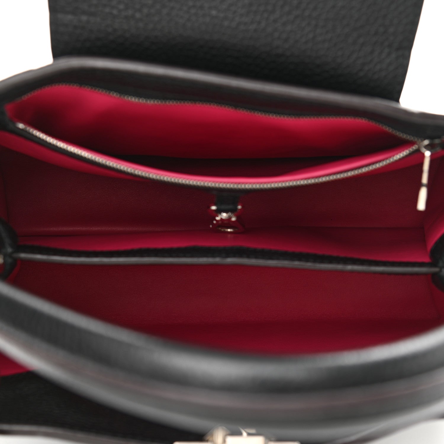 Louis Vuitton Taurillon Capucines PM Black 5 of 10