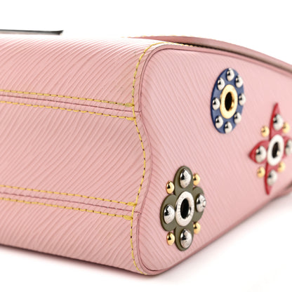 Louis Vuitton Epi Mechanical Flowers Twist Shoulder Bag MM Rose Ballerine 10 of 11