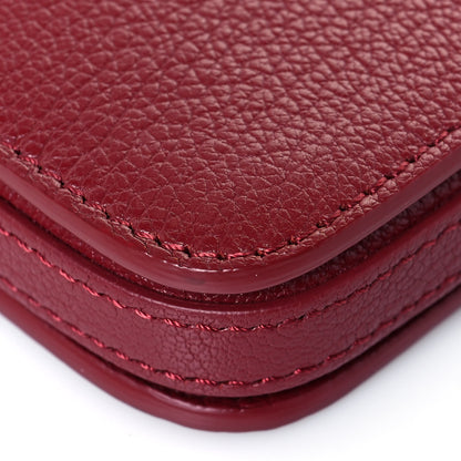 Burberry Grainy Goatskin Triple Zip Crossbody Bag Crimson 9 of 11