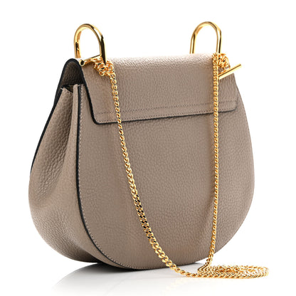 Chloe Grained Lambskin Drew Shoulder Bag Motty Grey 2 of 9