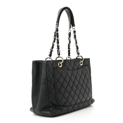 Chanel Caviar Quilted Grand Shopping Tote GST Black 3 of 10