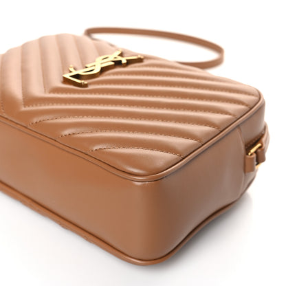 Saint Laurent Calfskin Matelasse Monogram Lou Camera Bag Cinnamon 9 of 9