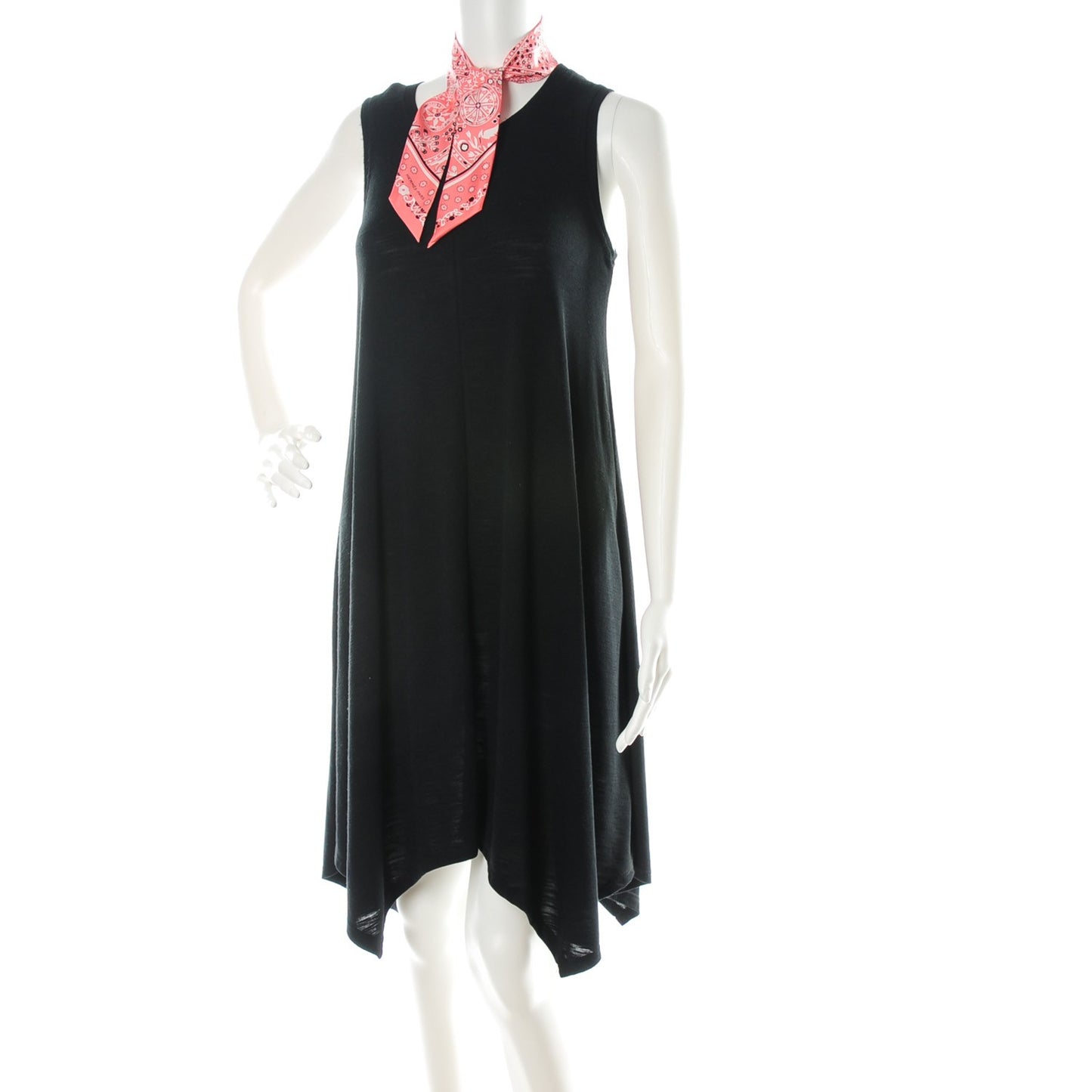 Silk Peuple Du Vent Bandana Twilly Rose Malabar Noir Blanc