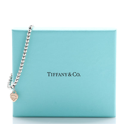 Tiffany Sterling Silver 18K Rose Gold Return to Tiffany Heart Bead Bracelet 4 of 4