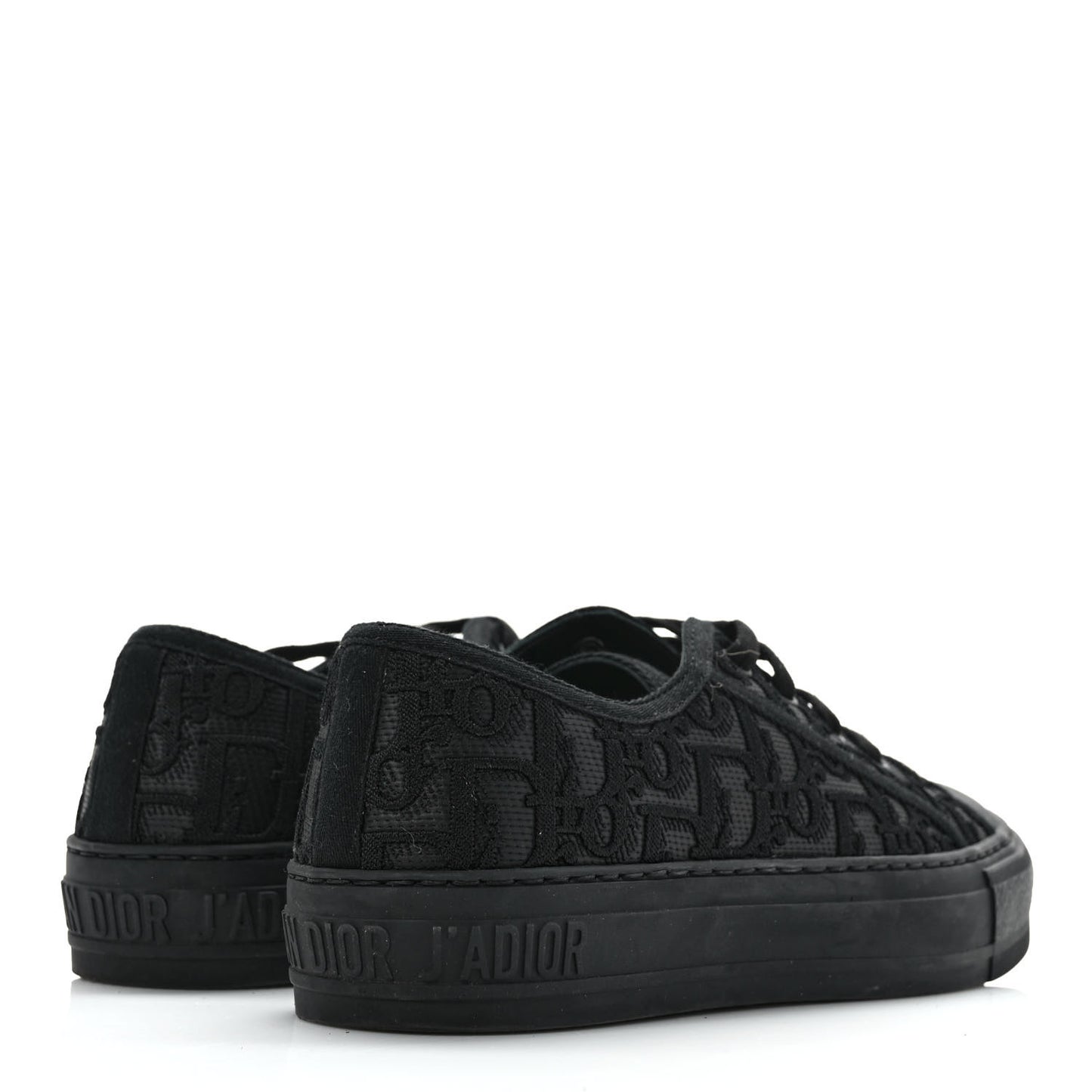 Canvas Walk'N'Dior Low Top Sneakers 36.5 Black