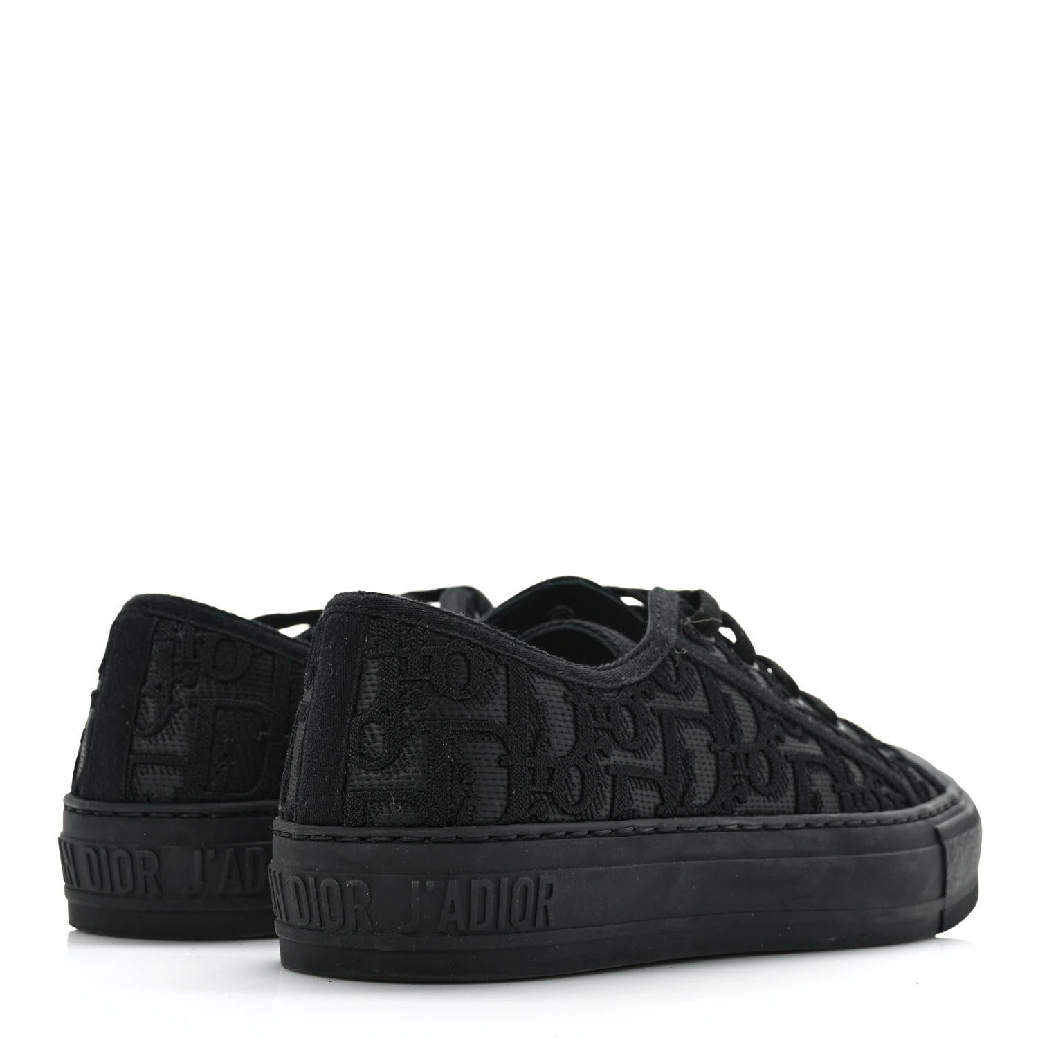 Christian Dior Canvas Walk'N'Dior Low Top Sneakers 36.5 Black 4 of 9