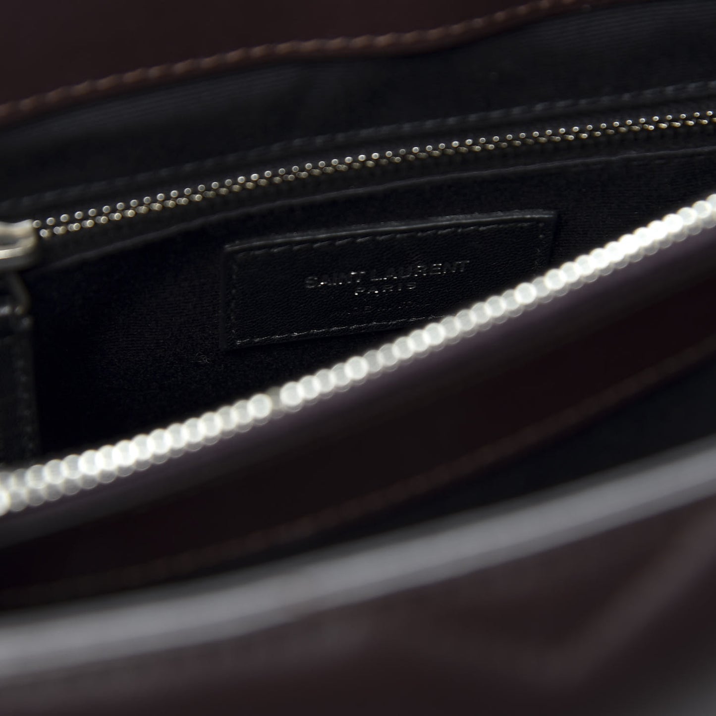 Calfskin Y Quilted Monogram Medium Loulou Chain Satchel Amaranto