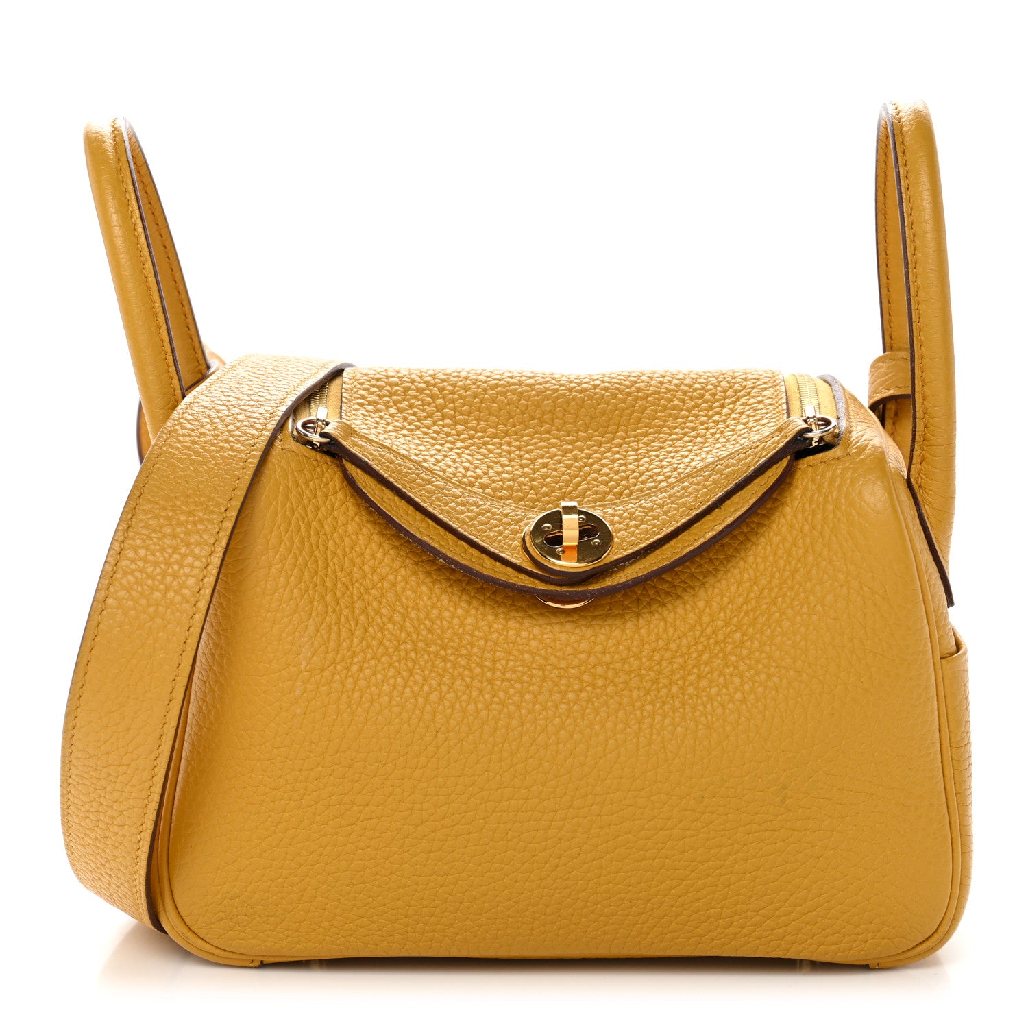 Hermes Taurillon Clemence Mini Lindy 20 Sun 1 of 11