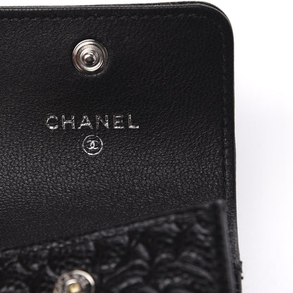 Chanel Caviar Camellia Embossed Airpods Pro Case Black 6 of 9