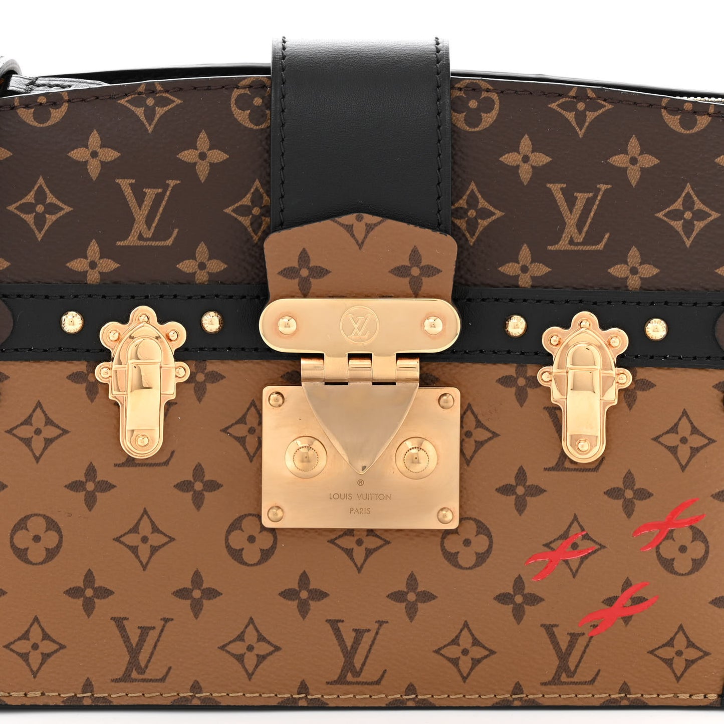 Reverse Monogram Trunk Clutch