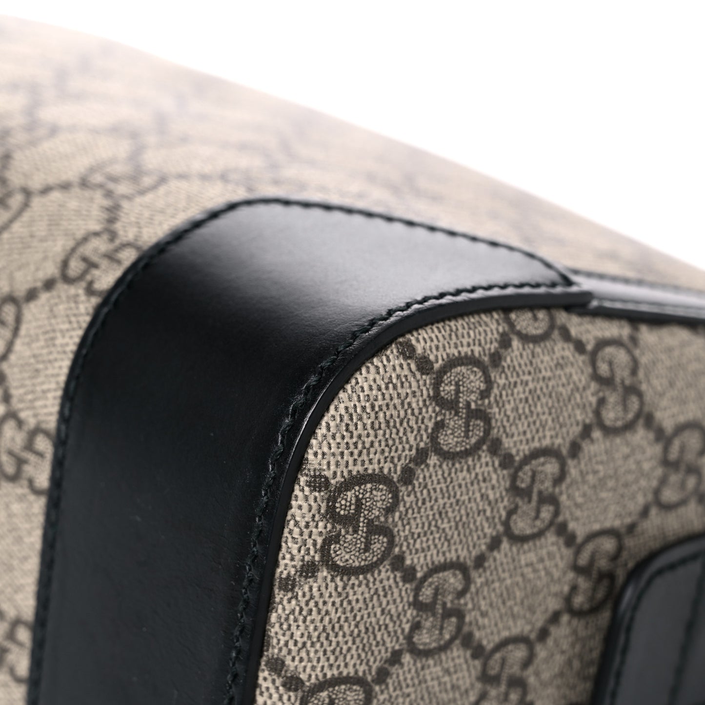 GG Supreme Monogram Toiletry Case Black