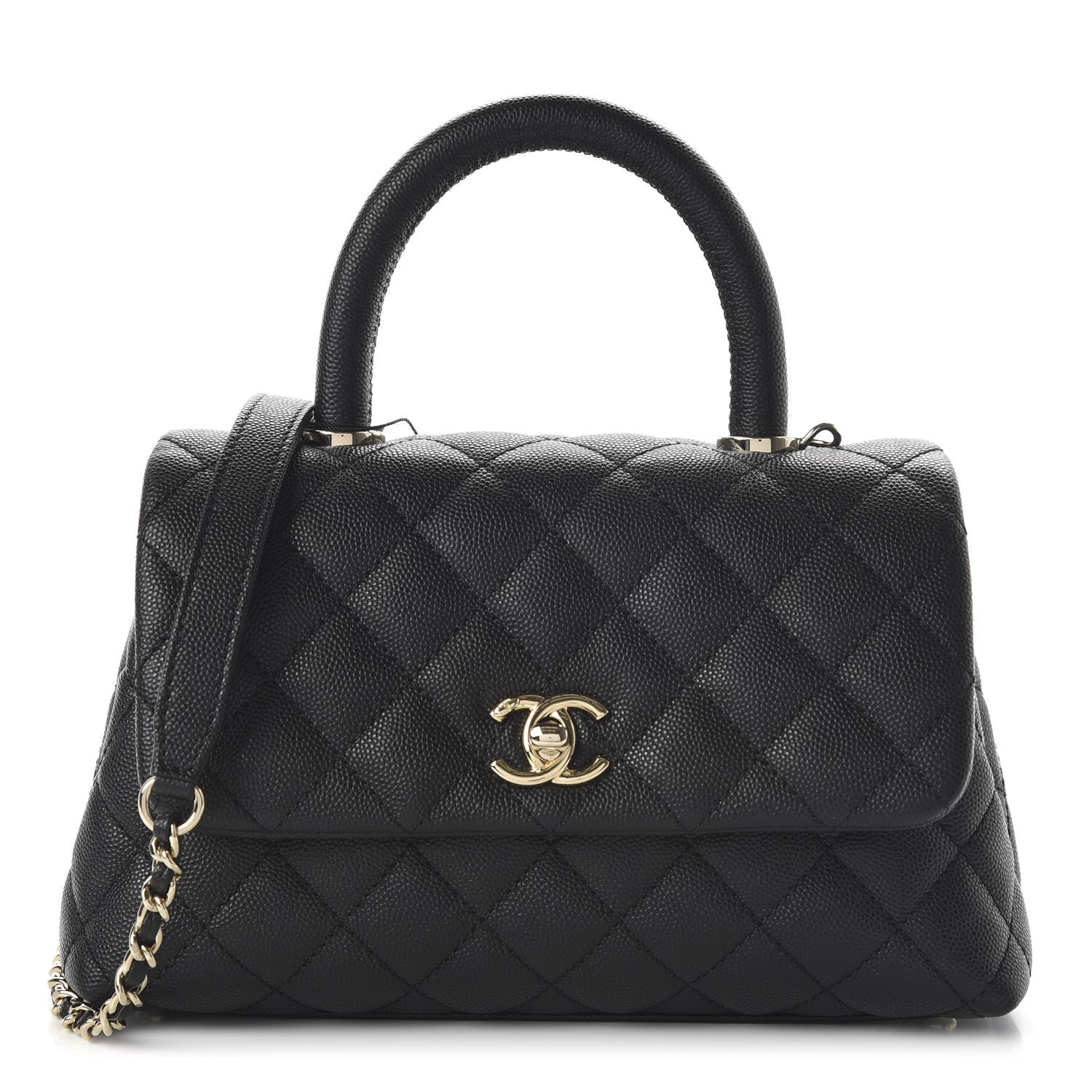 Chanel Caviar Quilted Mini Coco Handle Flap Black 1 of 11