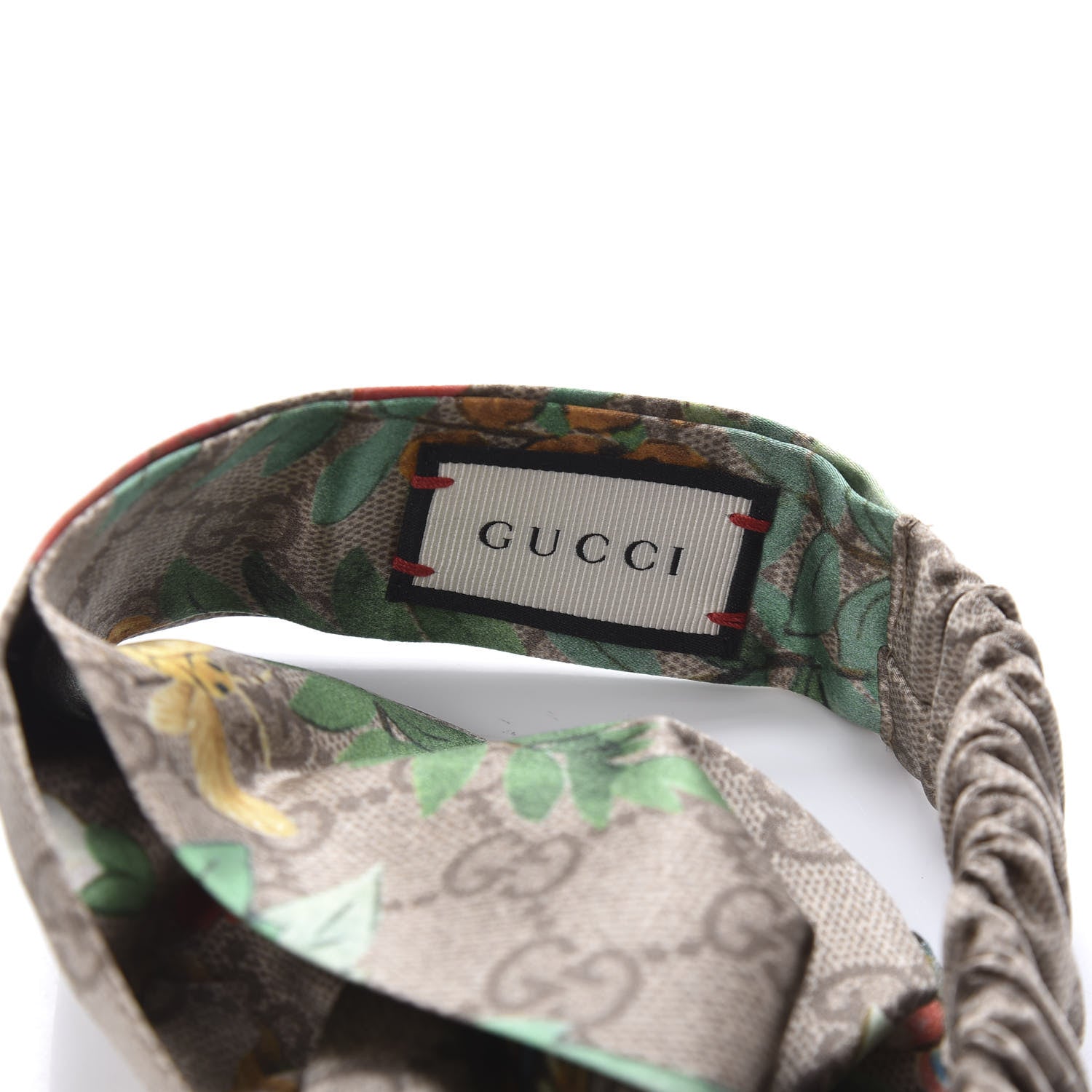 Gucci Silk Monogram Tian Print Tiana Duchesse Headband 5 of 6