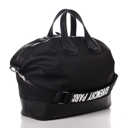 Givenchy Nylon Calfskin Nightingale Holdall Logo Strap Black 3 of 7