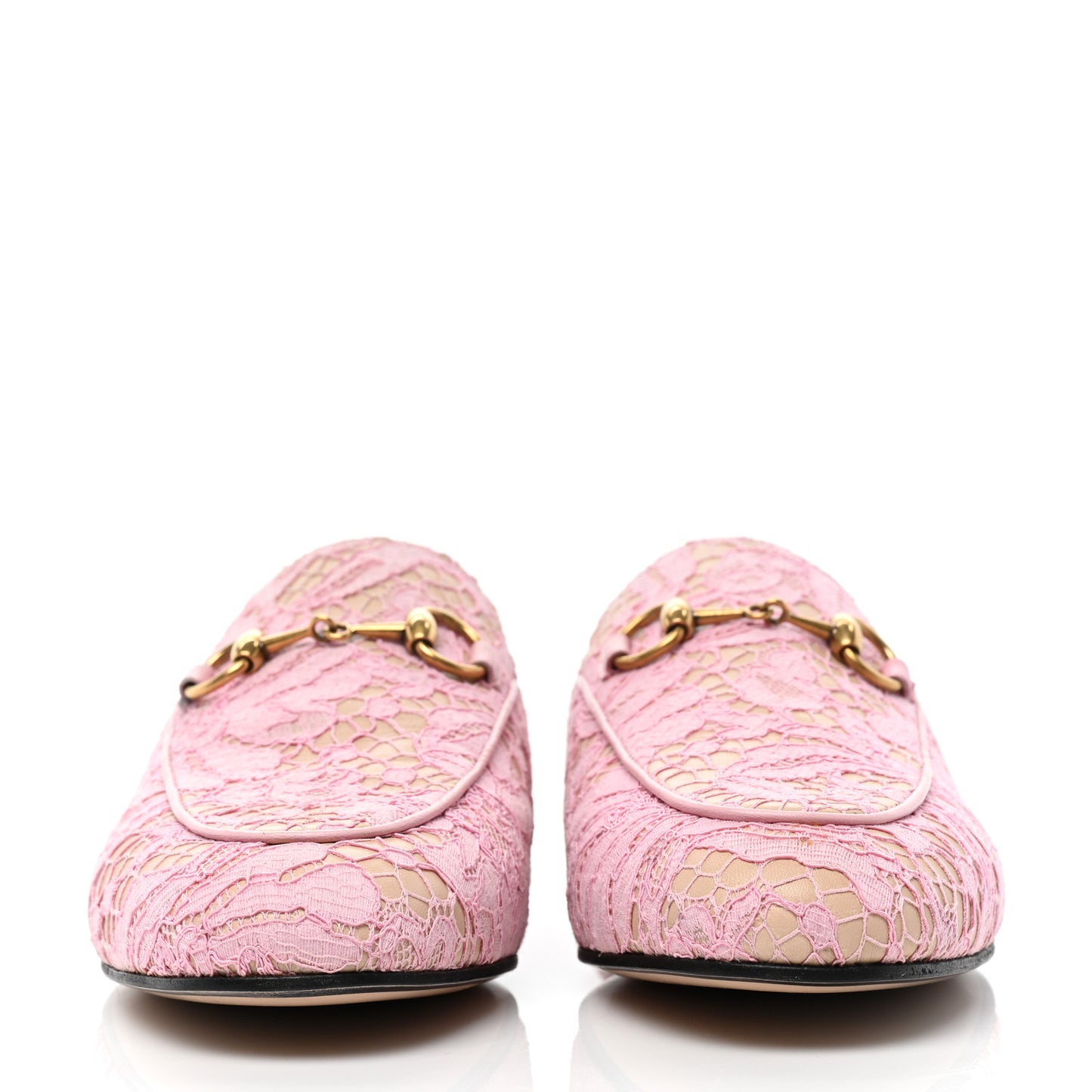 Lace Malaga Kid Womens Princetown Slippers 36 Sugar Pink Skin Rose
