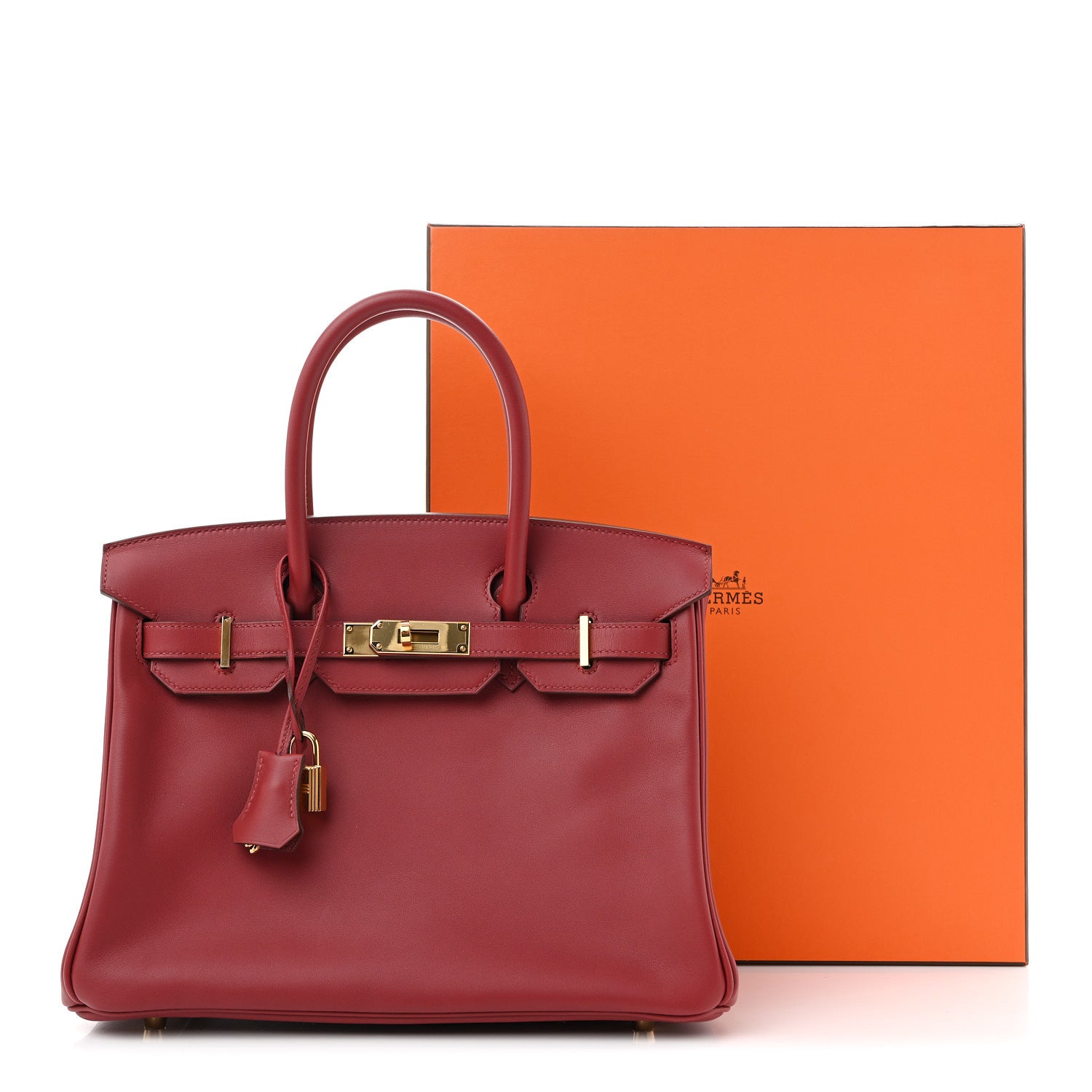 Hermes Veau Jonathan Birkin 30 Rouge Vif 11 of 11