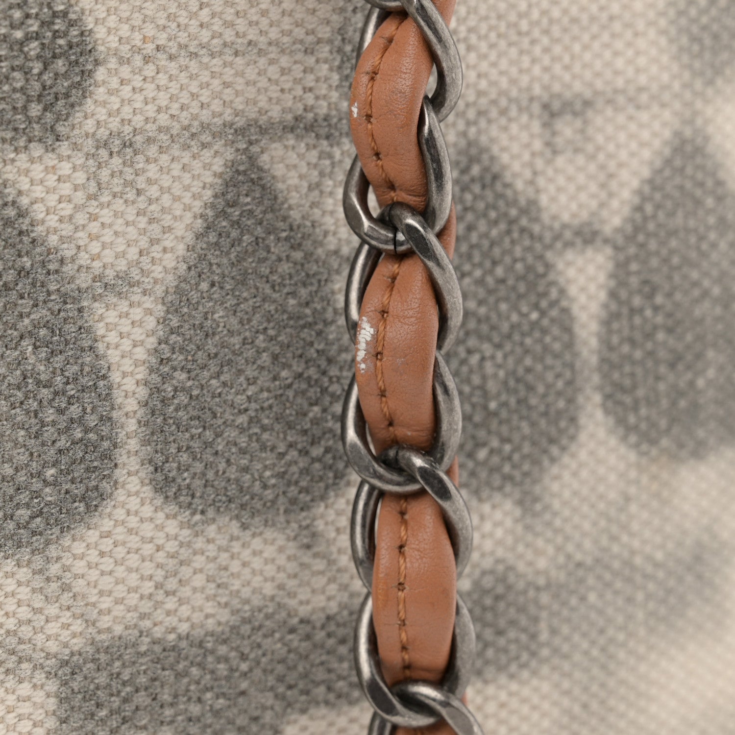 Chanel Canvas Small Iliad Shopping Tote Beige 14 of 15