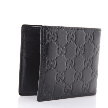 Gucci Guccissima Bi-Fold Wallet Black 3 of 9