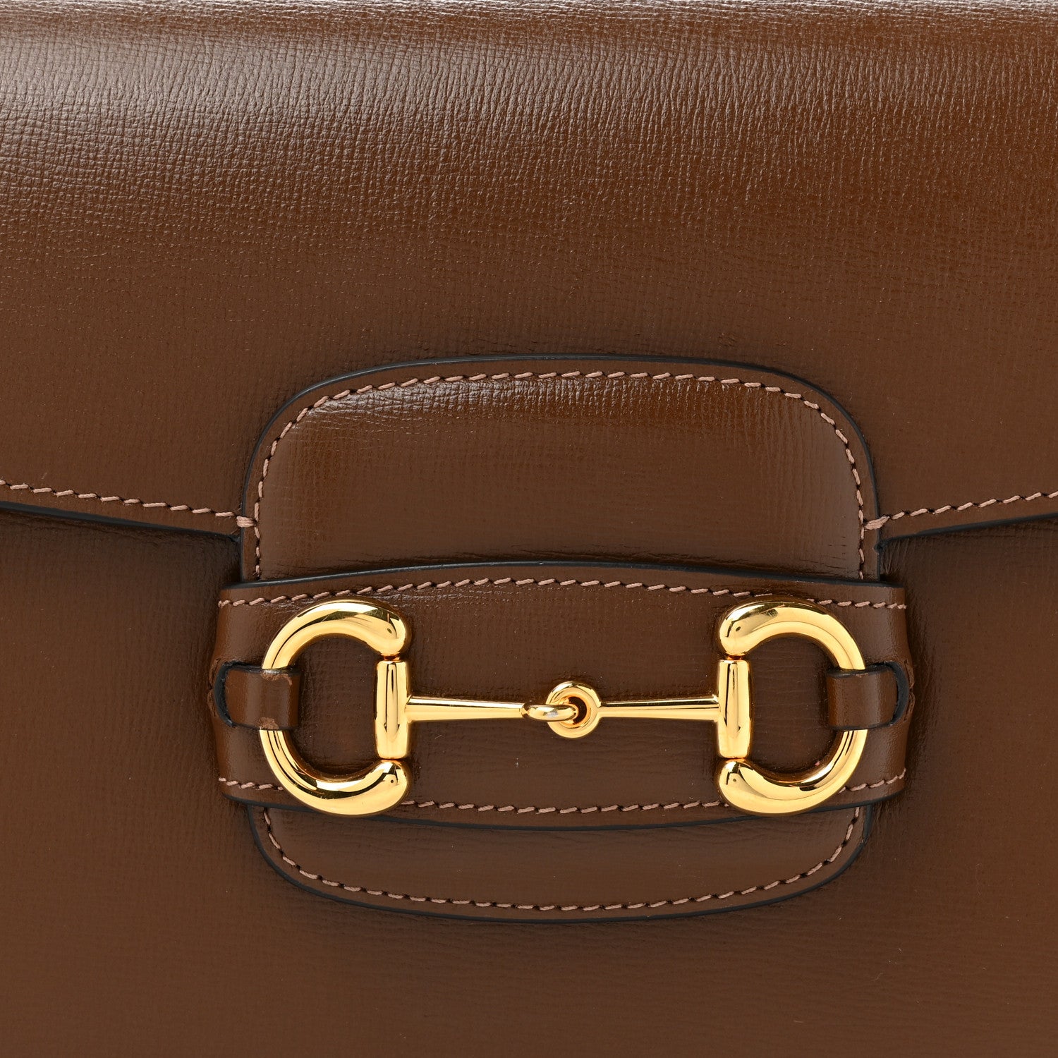 Gucci Azalea Calfskin Horsebit 1955 Shoulder Bag Brown Sugar 9 of 15