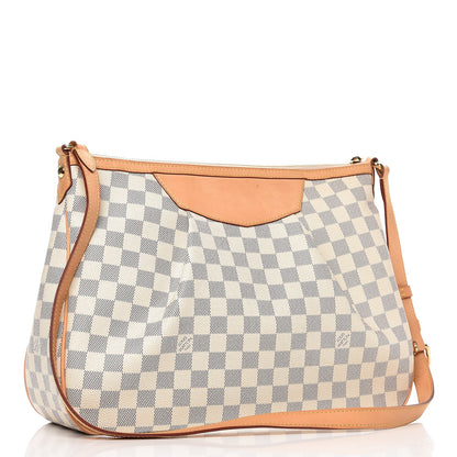 Louis Vuitton Damier Azur Siracusa MM 3 of 11