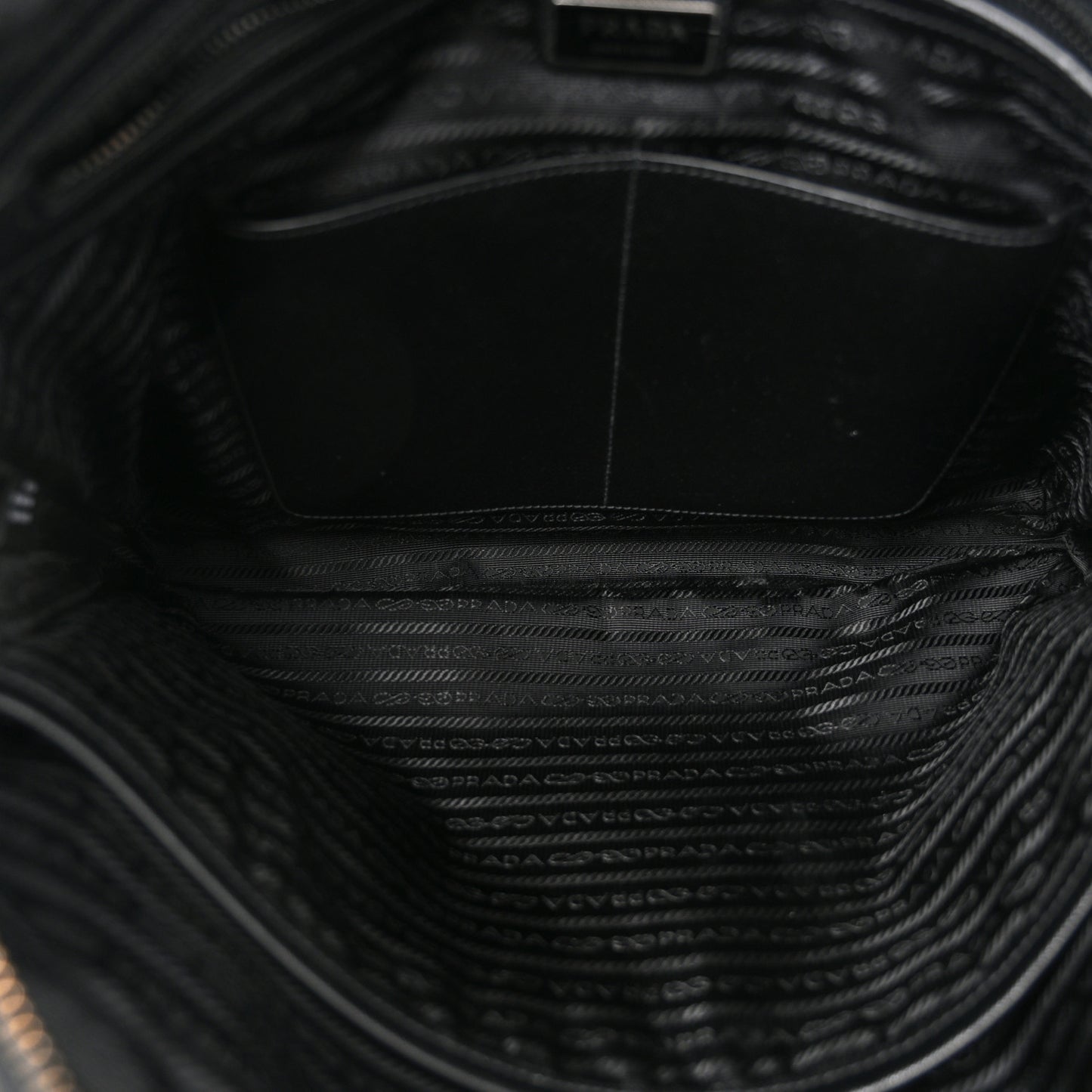 Tessuto Nylon Saffiano Briefcase Black