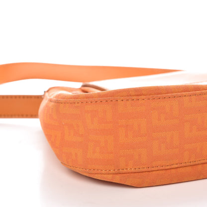 Fendi Zucchino Cuoio Shoulder Bag Mandarino 8 of 9