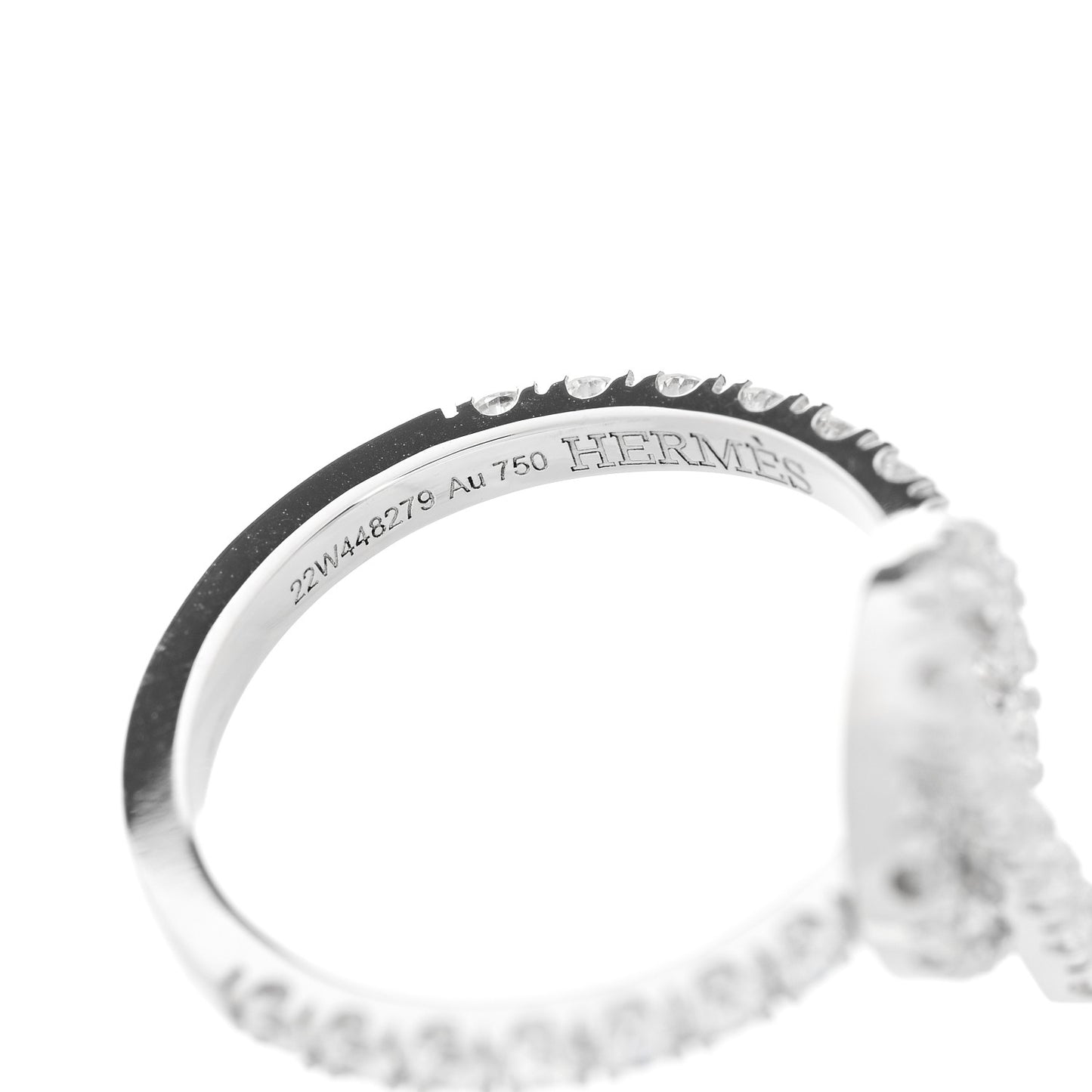 18K White Gold Diamond Finesse Ring 51 5.75