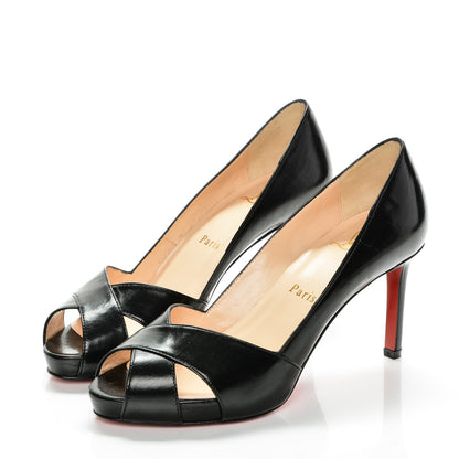 Christian Louboutin Kid Shelley 90 Pumps 35 Black 3 of 7