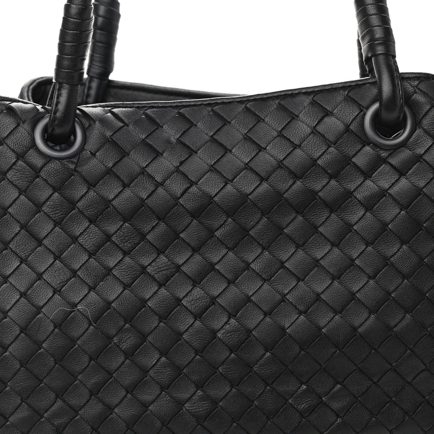 Nappa Intrecciato Woven Tote Black