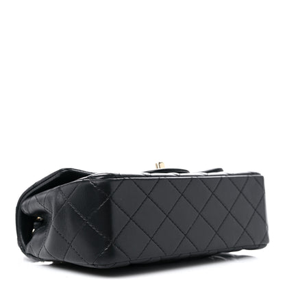 Chanel Lambskin Quilted Mini Rectangular Flap Black 4 of 10