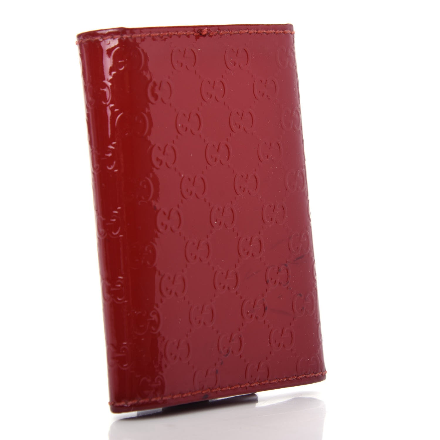 Gucci Patent Microguccissima Nice 6 Key Holder Case Rose Bed 3 of 7