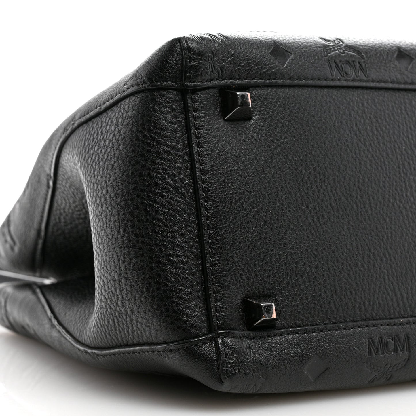 Calfskin Ottomar Monogram Sarah Convertible Hobo Black