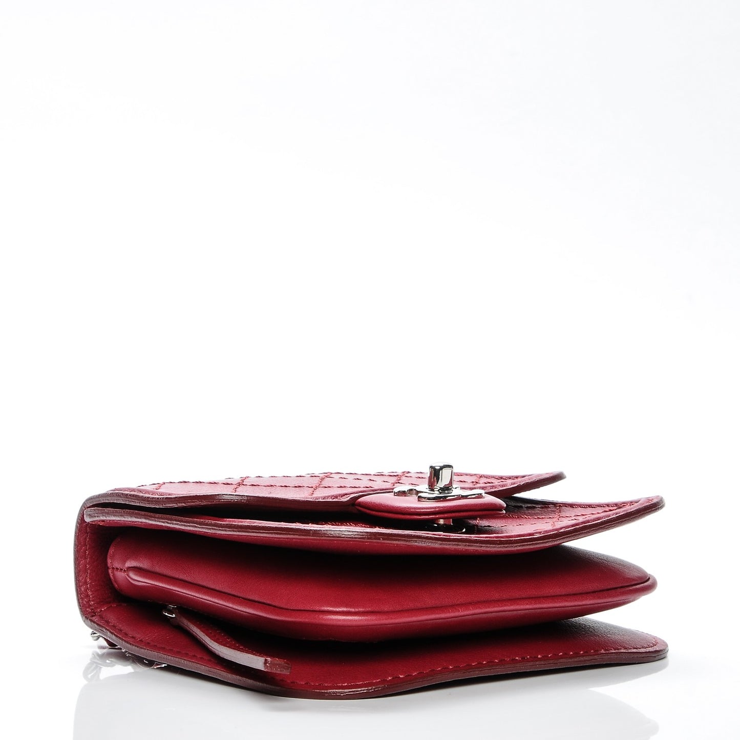 Calfskin Mini Crossbody Flap Red