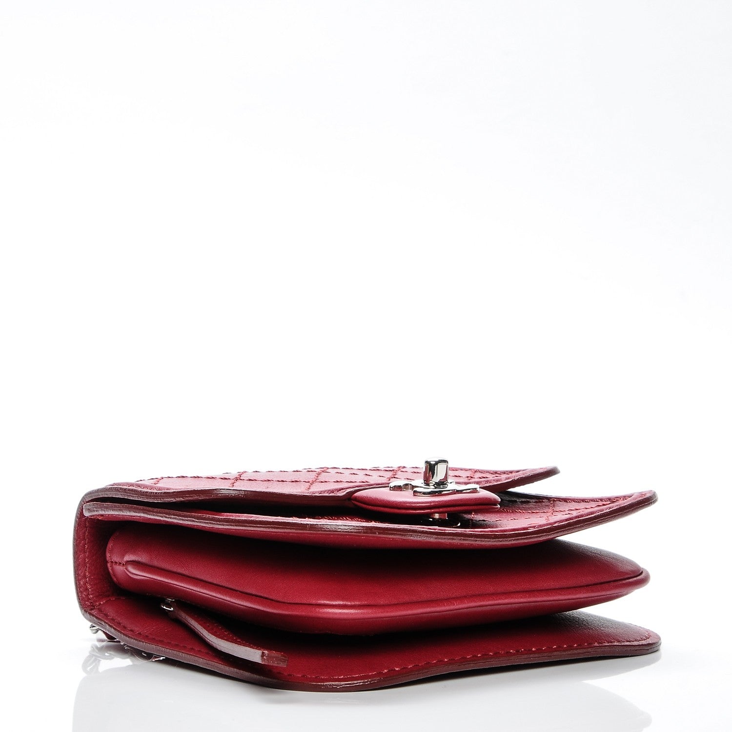 Chanel Calfskin Mini Crossbody Flap Red 4 of 7