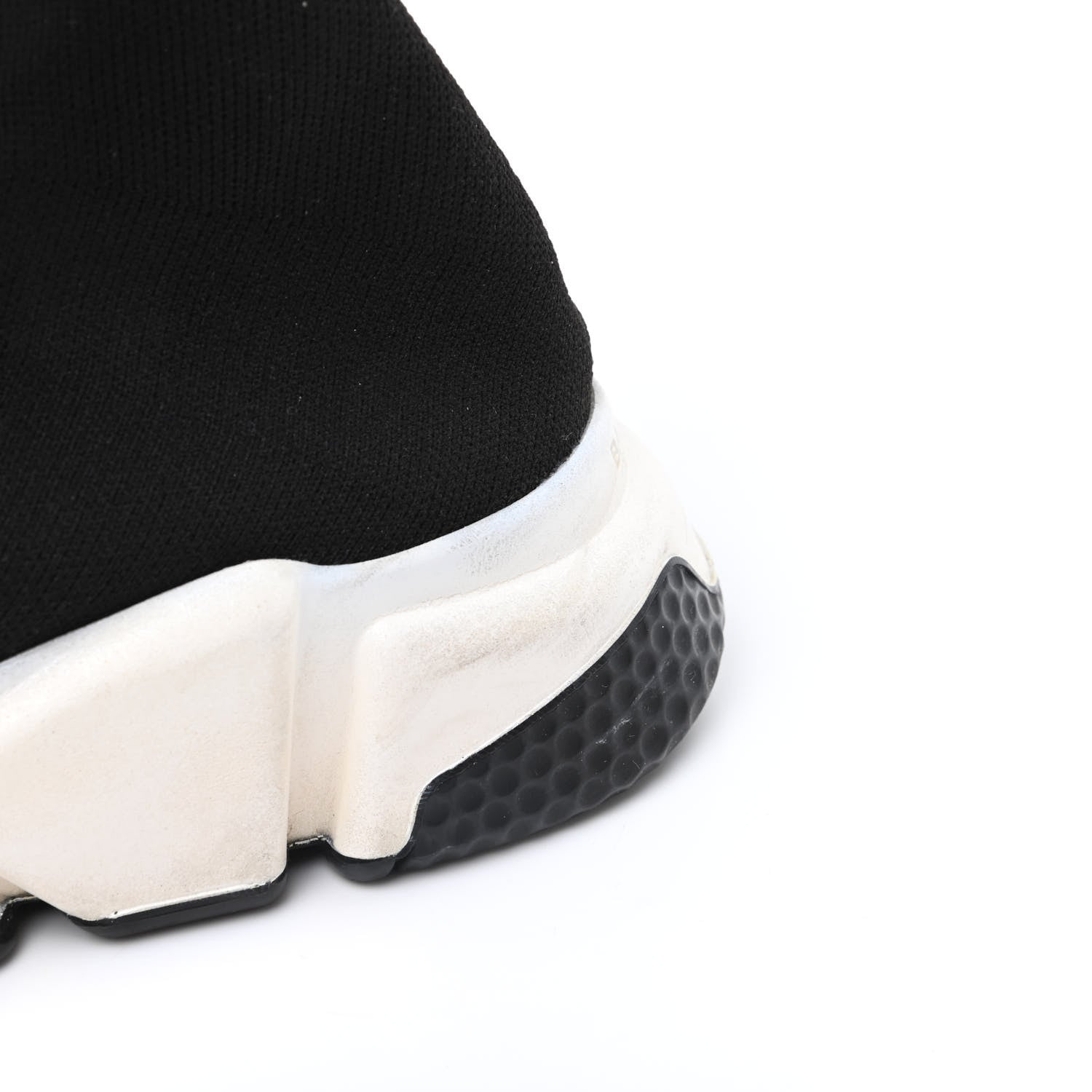 Balenciaga Neoprene Knit Womens Speed Sneakers 38 Black White 14 of 14