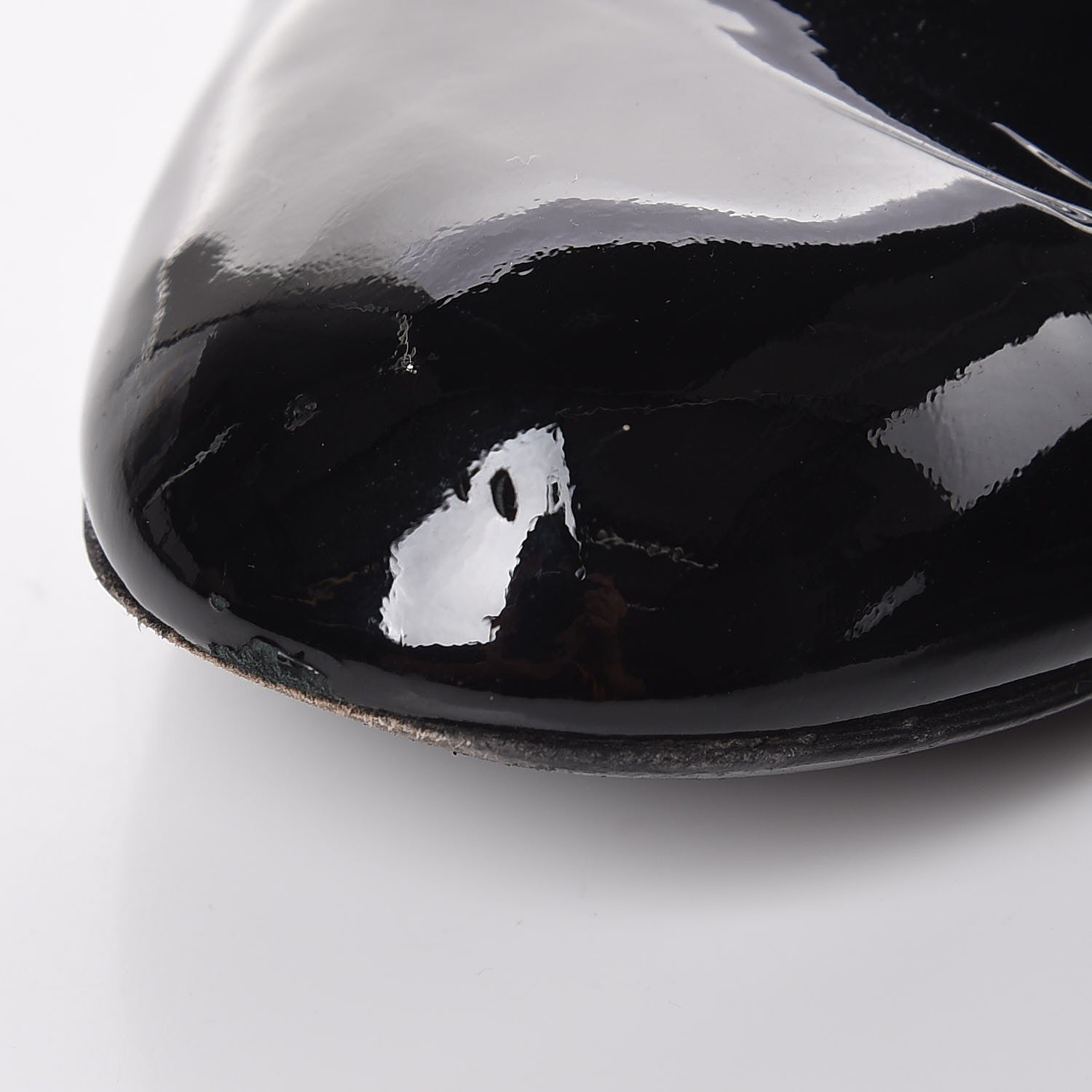 Chanel Patent Calfskin Pearl CC Loafers 36.5 Black 14 of 14